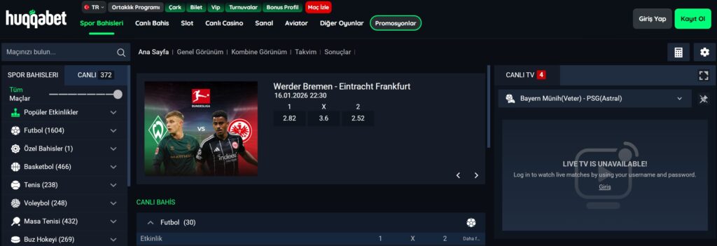 huqqabet spor bahisleri